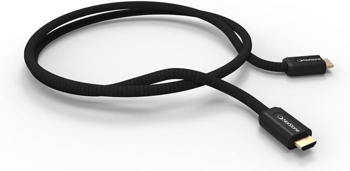 NORSTONE Arran HDMI 150 Compatible Cable UHD/4 K 3d Full Hd 60 Hz Hdr, or Video, Black