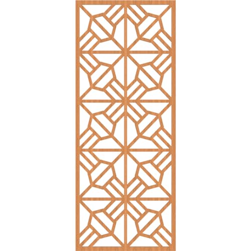 Image of Auburn Decorative Pierced Fretwork Wood Wall Panels, 21 3 /8 inchW x 54 3 /8 inchH x 3 /8 inchT, Cherry
