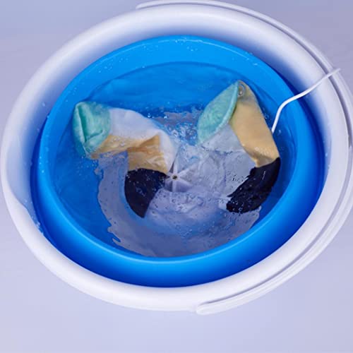 Mini Laundry Machine with Bucket Type Folding Design, Pink