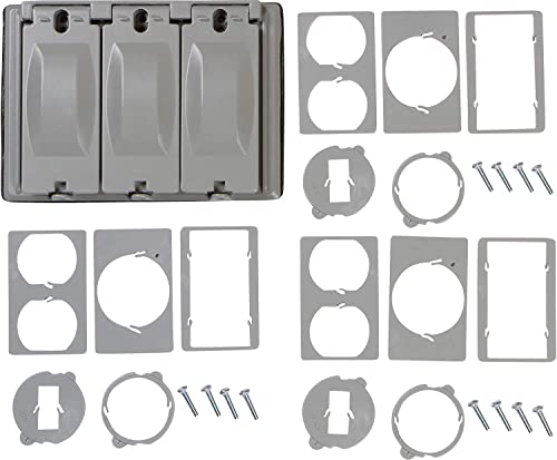 Image of Morris 38922 Electrical Weatherproof Cover, 2-Pack, Grey, 2 Each