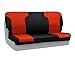 Coverking Custom Fit Rear Solid Bench Seat Cover for Select Jeep Wrangler Models - Neoprene (Inferno Orange with Black Sides)