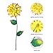 Metal Flower Decorative Garden Stakes Glow in Dark Pick Water Proof Metal Flowers Stick for Lawn Yard Patio,3 PCS
