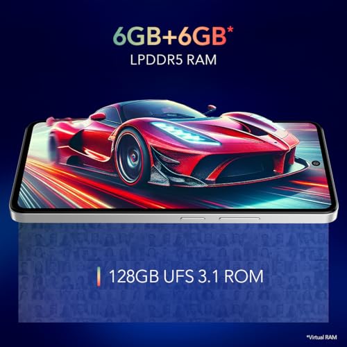 Image of Lava Bold 2 5G (Feather White, 6 GB RAM, 128 GB Storage) | 6.67 inch FHD+ AMOLED Display | MTK D7060 Processor | 50 MP Front Camera | LPDDR5 UFS 3.1 ROM | 5000 mAh | 33W Fast Charging