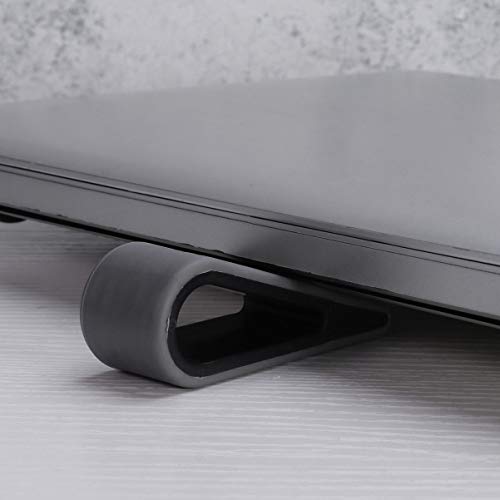 Kisangel 2Pcs Silicone Laptop Stand Universal Computer Heightening Kickstand Anti- Slip Support Mini Radiator Elevated Feet Holder For Notebook Tablet Keyboard #TOP4