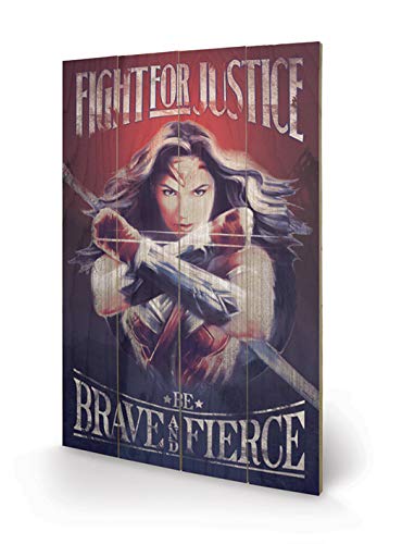 Pyramid International WONDER WOMAN - FIGHT FOR JUSTICE (WOODEN WALL ART)