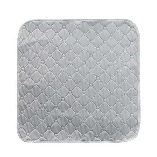 HAGJII Cojines para Sillas De Ruedas para Incontinencia Impermeables Reutilizables Cojin Antiescaras Lavables E Impermeables Cuatro Capas Protectores Suaves para Sillas(Light Grey)