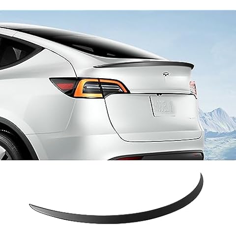 BASENOR Spoiler for Tesla Model Y Rear Spoiler Wing ABS Material OEM Rear Trunk Lip Model Y Accessories Matte Black Custom Fit 2020-2025 Cover