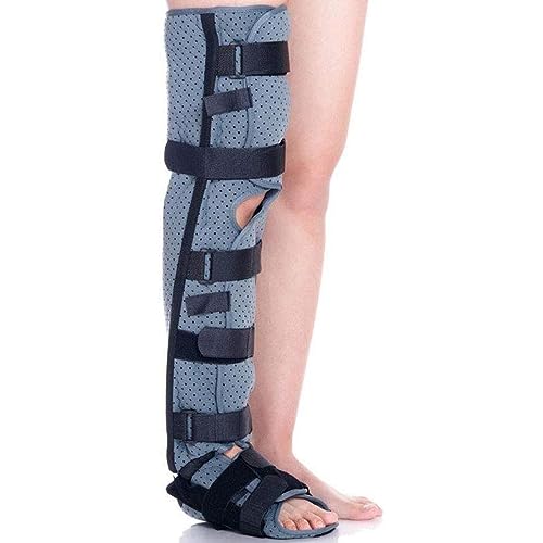 UZIAH Inmovilizador De Rodilla Soporte De Pierna Completa - Protector Ortopédico De Férula Transpirable Y Liviano para Vendaje De Lesiones Después De Una Cirugía De Pierna De Tamaño Humeral,L