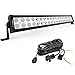 YITAMOTOR 21 Inch Light Bar Offroad Spot Flood Combo Led Bar Waterproof Dual Row LED Work Light with Wiring Harness compatible for Truck, 4X4, ATV, Boat, Jeep, LED Light Bar 120W White