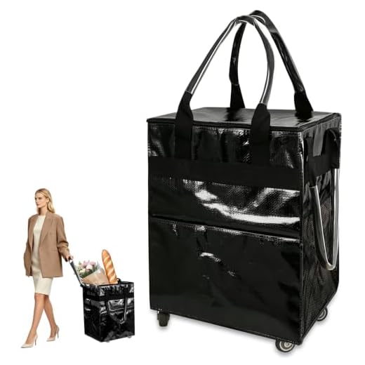 Heavy Duty Rolling Tote with Wheels