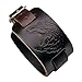 Produktbild Juland Punk Style Lederarmband Wolf Head Armbänder Breiter Gürtel Manschette Armreif Rock Wrap für Männer Junge Einstellbar - Braun
