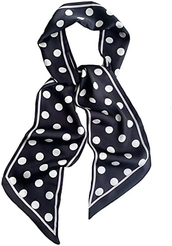 Roizsx fashion satin scarf for hair beach head wraps neck scarves for women lightweight handbag accessories