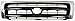Evan-Fischer EVA17772010347 Grille Assembly Grill Plastic shell and insert Chrome with dark argent
