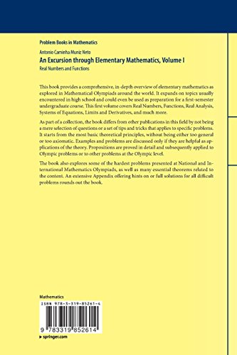 An Excursion Through Elementary Mathematics, Volume I: Real Numbers and Functions