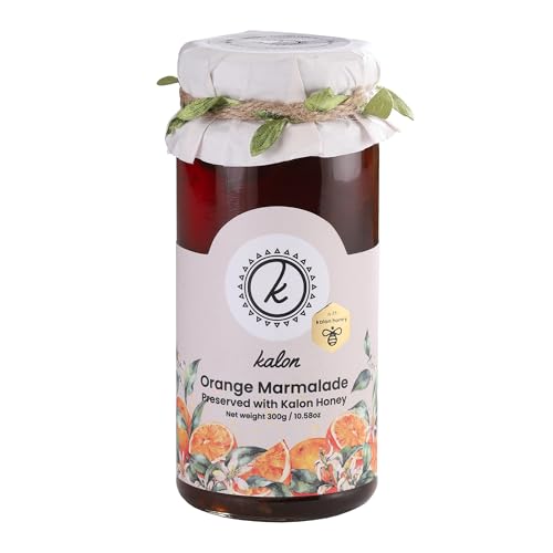 Image of KALON 100% Natural Orange Marmalade Jam | Made with 100% Kalon Honey | No Added Sugar and Preservatives - 300 gm