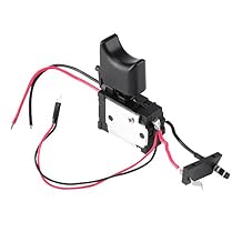 Cordless Drill Switch, 7.2V  24V Drill Speed Control Switch Lithium Battery Electric Drill Switch with Small Light