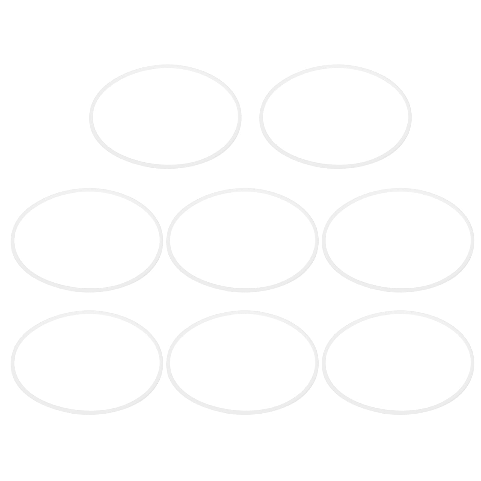 PATIKIL M100 PTFE Flat Washer, 8 Pcs 100mm ID 105mm OD 1.5mm Thick O-Ring Sealing Gasket Spacer for Fasten Screws Flanges Faucet Pipe Valves, White โ image 1