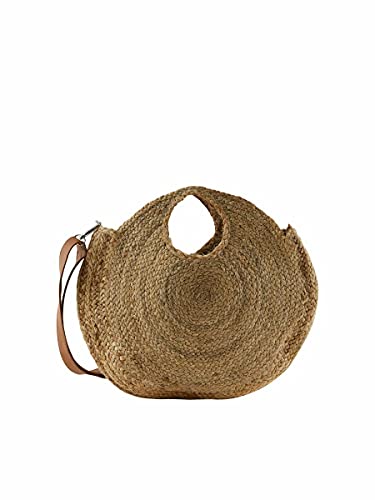 PIECES PCLONA Straw Bag SWW, Borsa a Tracolla da