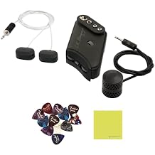 LR Baggs HiFi Duet High-Fidelity Pickup & Microphone Mixing System Bundle with 12 Guitar Picks & Polishing Cloth Studio-Quality Acoustic Guitar Pickup with Natural Tone & Dynamic Response