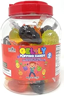 Fusion Select Jelly Fruit Snack Jelly Fruits Hit or Miss Candy Challenge - Fruit-Shaped Jelly- Assorted Flavors, Strawberry, Orange, Apple, Pineapple, Grape, Mango (1 Jar)