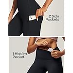 IUGA High Waist Yoga Pants with Pockets, Leggings for Women Tummy Control, Workout Leggings for Women 4 Way Stretch - Image 3