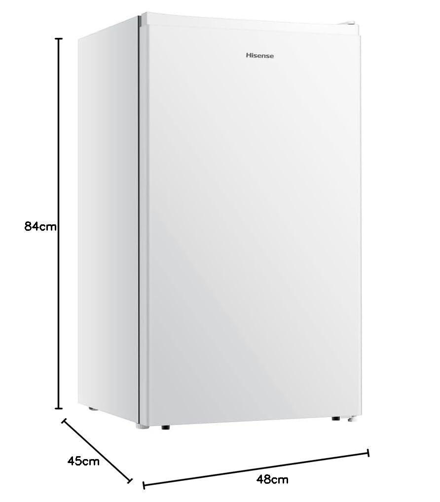 Hisense RR121D4AWE lodówka jednodrzwiowa z szufladą Fresh Zone, biała, 94 l, klasa E