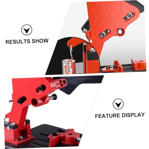 Mini-machine de découpe avec support d'angle et base polyvalente d'atelier - 5