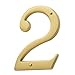 Baldwin 90672 Solid Brass Residential House Number 2