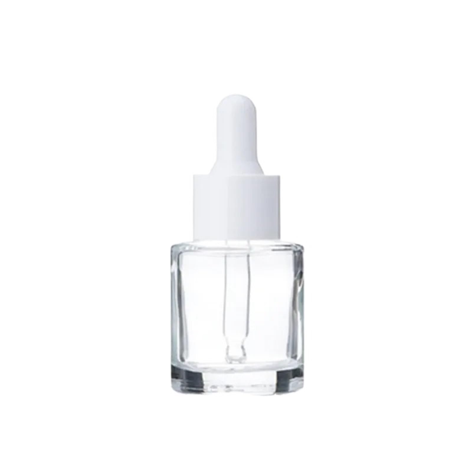 TRRYUIP Mini Pipette Dropper Bottle 2pcs 20ml Empty Frosted/Clear Glass Dropper Bottle Aromatherapy Liquid For Essence Pipette Refillable Contain(Clear)