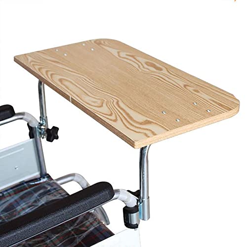 取り外し可能な車椅子トレイ、木製車椅子ダイニングテーブルボード、ユニバーサル軽量折りたたみデスクアクセサリー、食事、読書、休憩用