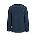 Chunky Open Front Cardigan for Women Fluffy Button Up Sweater Coat Winter Shaggy, Womens Fuzzy Popcorn Outwear Dark Blue