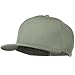 Wool Blend Flat Visor Pro Style Snapback Cap - Grey