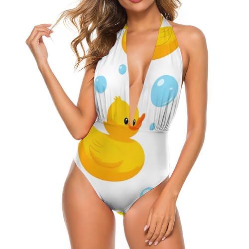 Supdreamc Women One Piece Swimsuit Monokini Backless V Neck Swimwear Cheeky Beachwear4