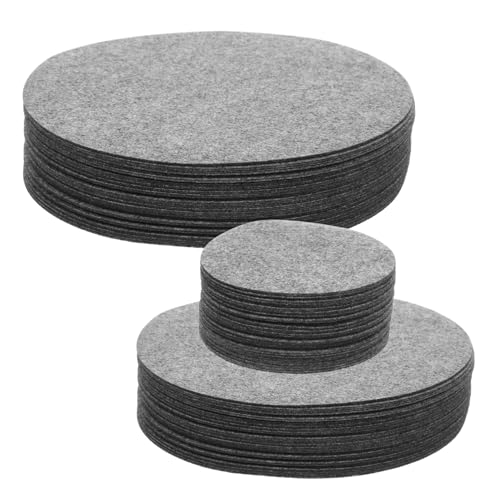 PRETYZOOM 144pcs Soft Felt Plate Dividers Round Dish Storage Separators Soft Protectors for Cookware Kitchen Cabinet Organizers