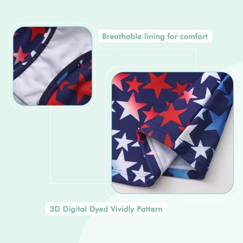 Image of Girls Two Piece Swimsuits Hawaiian Ruffle Tankini Swimwear Bathing Suit Set