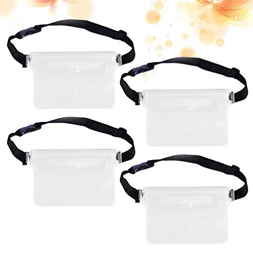 Bolsa de cintura impermeável CLISPEED com 4 peças, bolsa de cintura sensível ao toque, bolsa de cint