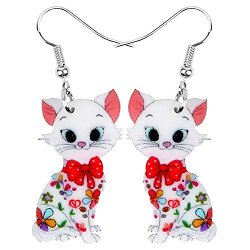 DUOWEI Lindos pendientes de acrílico para mujeres y niñas cuelgan regalos de joyería, Acrílico Cover