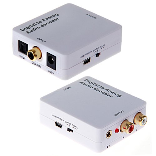 Digital to Analog Audio Decoder(Convert DTS/AC3 source digital audio to analog 2.0ch stereo