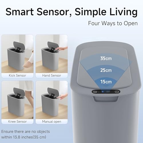 Caneca de basura automática con sensor de movimiento 2.6 gal miniatura 4