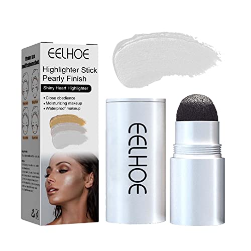 Base de contorno em bastão,Bastões de maquiagem com brilho alto - Iluminador em bastão cremoso à pro