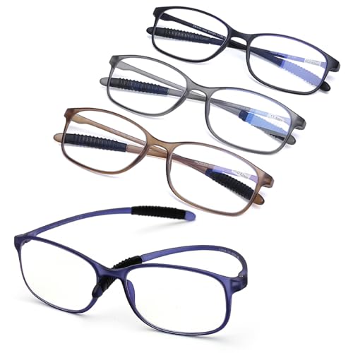 AQWANO 1.5 Blue Light Blocking Reading Glasses (4-Pack)