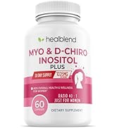 Myo &amp; D-Chiro Inositol Plus Supplement Blend, Hormonal Balance, Healthy Ovulation &amp; Overall Welln...