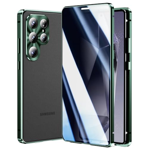 Coque Samsung S25 Ultra avec anti-espion et cadre magnétique mat