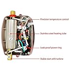 Water Heater, Tankless Electric Water Heater Portable Wall Mount Instant Heating Hot Water With LCD Digital Display 110V - Image 7