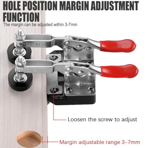 Ouvre-trou de position de charnière 35mm à double fixation pour perçage précis - 4