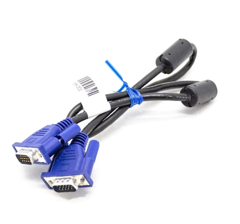 SIMPLETEK   Cable VGA de 50 cm | 0,5 m | Analógico   Conexión PC Monitor LCD Display Cable Corto (Reacondicionado)