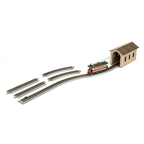 Bachmann Trains - Village Streetcar "Christmas" Auto Reversing Set - On30 Scale - Runs On Ho Track #TOP5