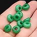 50pcs Natural Semi-precious Stone Large Hole Loose Beads Abacus Shape Fashionable Opal Amethyst Unakite Rose Quartz Charm Beads for Making Necklace Bracelet