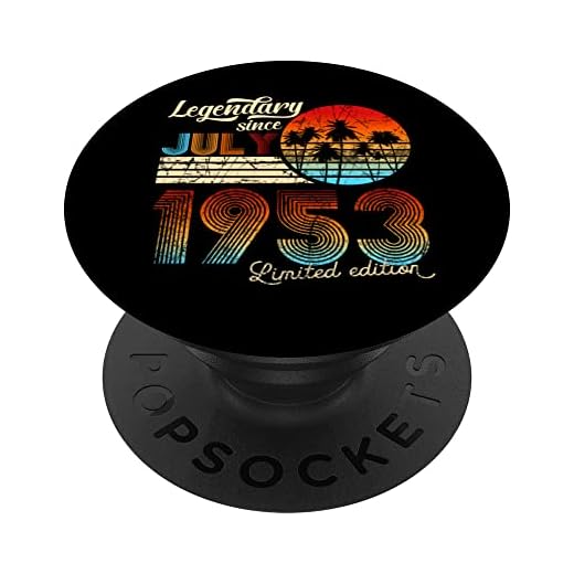70. Cumpleaños 70 Legendario Desde Julio De 1953 Regalo PopSockets PopGrip Intercambiable