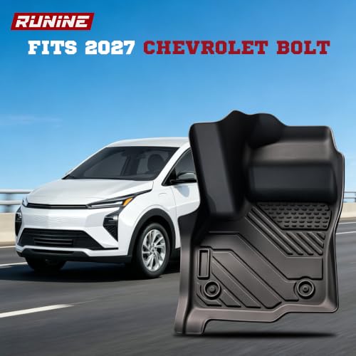 Image of Floor Mats for 2027 Chevrolet Bolt Full Set(with Trunk Lower Storage Mat), All Weather Custom Fit for 2027 Chevrolet Bolt Floor Mats, Trunk Mat, Backrest Mats, Trunk Storage Mat 2027 Bolt Accessories